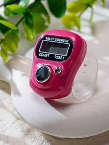 便携式手指计数器环形电子计数器手动按钮计数计数器，迷你手持计数器 - 彩色 - 查看 7