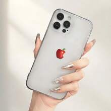 Viene con una funda de teléfono de diseño simple de manzana y fruta, una funda de teléfono elegante y creativa, protección contra golpes y caídas, duradera y resistente a las manchas, incluyendo impresión UV y cobertura completa de 360 grados, adecuada para iXR/X/XS/XS Max.|11/11 Pro/11 Pro Máx|12/12 Pro/12 Pro Máx| 13/13 Pro/13 Pro Max.| 14/14 Pro/14 Plus/14 Pro Máx.| 15/15 Pro Max/15 Pro/15 Plus| 16/16 Pro/16 Pro Max/16 Plus|Compatible con  17/17 Pro/17 Pro Max/17 Air.Accesorios frescos y creativos. - Transparente 1078 - Ver 8