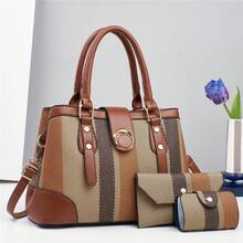 Women Top Handle Bags - 卡其 - 查看 3