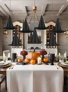 12 Stücke Halloween Kostüm Hexenhut mit Aufhängeseil für Halloween Gartendekoration, Schwarze Hexenhüte Halloween Kostüm Accessoire Dekorationen, Verdickte Aufhänge-Zauberhüte im Großpackung für Frauen mit Aufhängeseil, Schwebende Veranda Innen- und Außendekoration Partyzubehör, Outdoor Garten Dekorationen