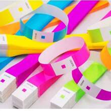 1000pcs/Set Waterproof Paper Wristbands, Colorful Arm Bands For Sports Events, Parties, Competitions, Concerts, Festivals, Club Activities, And Celebrations
