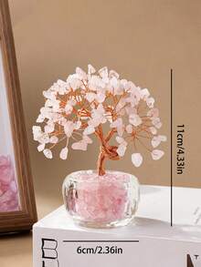 2026 New Mini Pink Crystal Tree Decor, Christmas Dining Table Decor Gift, Home Decor, Kitchen Decor, Room Decor, Party Decor, Decorative Craft, Desk Ornament, Dining Table Centerpiece, Party Favor Decor, Christmas Decoration, Christmas Gift, Bedroom Decor, Office Decor, Bridesmaid Gift, Birthday Gift, Best Friend/Classmate Birthday Gift, Party Favor, Valentine's Day Gift