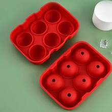 1pc Silicone Ice Ball Maker Mold, 8 Cavity Round Ice Ball Tray With Lid, Homemade Silicone Ice Cube Trays - Multicolor - View 16