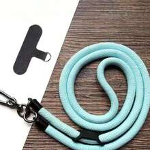 Cuerda anti-pérdida para teléfono móvil de exterior, correa para teléfono y cámara de viaje, accesorio para teléfono, accesorio de avión, accesorios de viaje internacionales, accesorios de verano, accesorios de campamento, accesorios tecnológicos, accesorios de gimnasio para viajes, correa para teléfono/cámara réflex de viaje, artículos esenciales de viaje, regalos del Día de San Valentín, suministros de vuelta a la escuela, regalos de fiesta - Negro - Ver 18