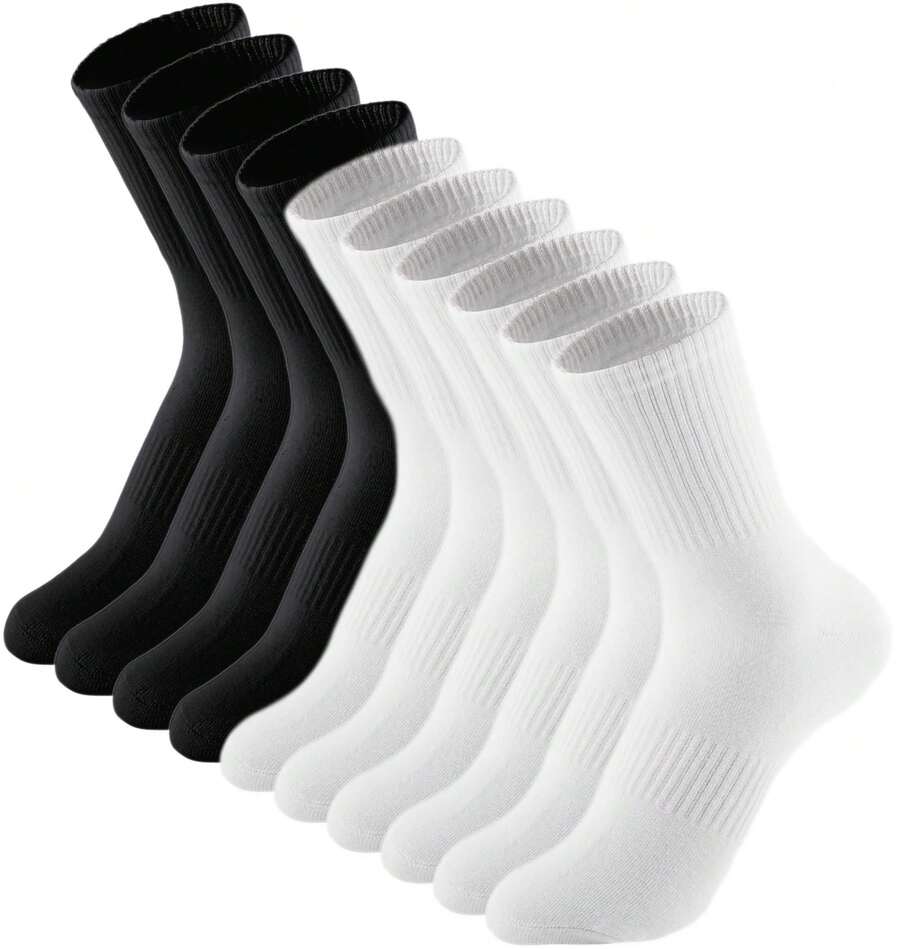 2 pares de calcetines casuales, atléticos y ligeros de algodón para mujer de Irisbear - Blanco - Ver 1
