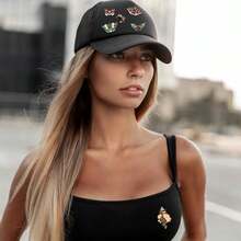 Ceenna 100 Pcs Black Enamel Pins Bulk Gothic Cat Butterfly Snake Crow Lapel Brooch Backpack Pins Vintage Cute Funny Emo Gift For Clothes Bags Jackets Women Men - 如圖 - 查看 3