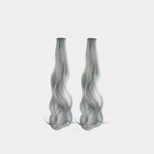 2pcs/Set Children Colorful Hair Extension Clips, Curly Wave Hair Clip For Kids Cosplay, Party, Holiday And Daily Wear, Fashion Gift For Girls