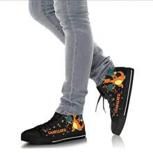 tenis hombre mujer casuales unisex de lona planos zapatillas botin baratos moda 22mx 28mx ideal para combinar choclo gym cómodos negro blanco dibujos animados - Naranja - Ver 1
