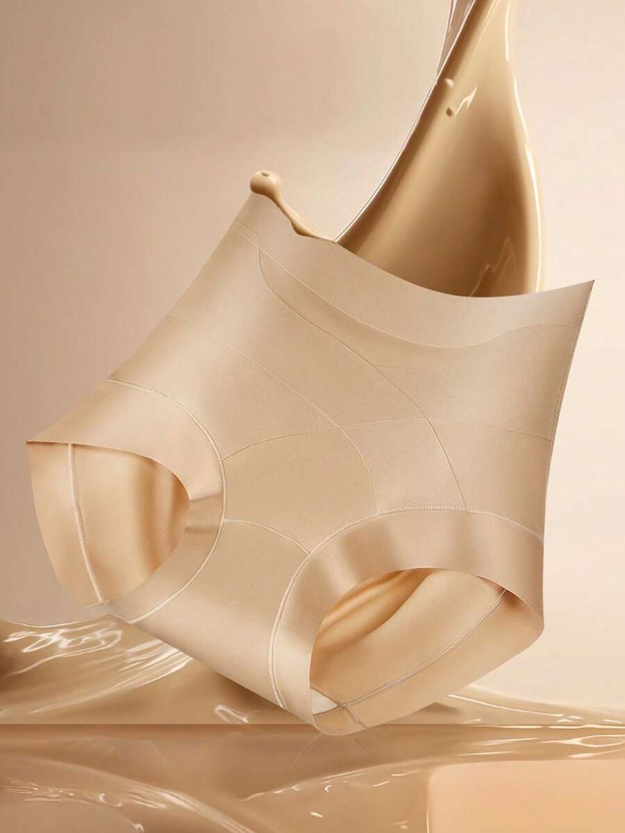 Women's High Waist Tummy Control Shapewear Panties, Sexy Seamless Breathable Slimming Underwear