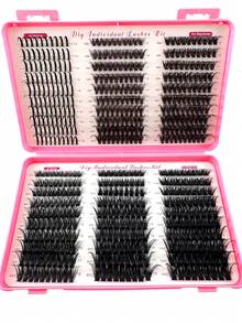 580 buc Gene individuale artificiale de nurcă, cu țepi, 40/50/60/80/100+, lungimi mixte 9-18 mm, gene dense, voluminoase și subțiri, ondulație D de 0,07 mm, extensii de gene naturale moi, potrivite pentru orice stil, clustere de gene reutilizabile, gene esențiale de machiaj, clustere de gene, gene individuale, gene, gene false