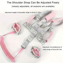 Children's Anti-Wandering Leash When Traveling With Kids; Baby Anti-Slip Rope And Anti-Slip Bracelet Dual-Purpose Design; Multi-Functional Traction Spring Rope Rope Strap - Multicolor - View 6