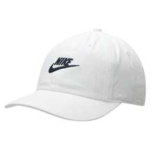 Nike 休闲棒球帽 CLUB CAP US CB FUT WSH，适合日常、户外、旅行、运动、防晒，FB5063-100 - 白/黑 - 查看 2