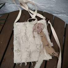 Women Shoulder Bags - 麻本色流蘇 小號磁扣 - 查看 6