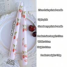 2 件 9.84 英寸印花长杆无烟大豆蜡烛，欧式浪漫烛光晚餐氛围装饰杆蜡，婚礼和节日家居装饰蜡烛，多种颜色可选，送给家人和朋友的最佳礼物 - 彩色 - 查看 39