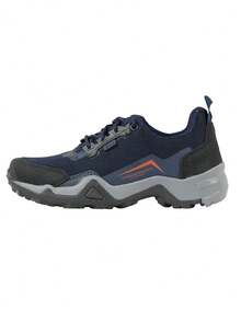 Deportivo Tenis Senderismo Impermeable Montaña Confort Comoda Hiking Kuali Shoes - Azul Marino - Ver 3