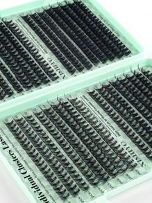 640pcs Lash Clusters 10D20D30D40D50D60D80D100D DIY Lash Extension Faux Mink Eyelashes - Premium D Curling Natural Volume Individual Lash Clusters For DIY Eyelash Extensions - Reusable, Lightweight, And Easy To Apply