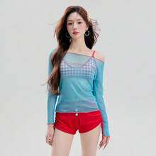 Other (Swim Gear) - Blue and Red (four-piece Set) - View 8