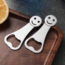 Stainless Steel Cartoon Beer Bottle Opener Beverage Bottle Opener Flat Simple Bottle Opener, Halloween And Christmas Party Supplies