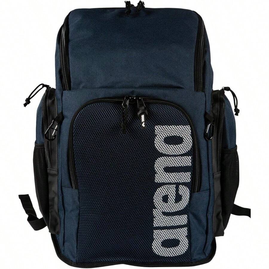 ARENA Team 45 Backpack Swimming Athlete Sports Gym Rucksack Large Training Gear Equipment Swim Bag For Men Women 45 Liters - 海軍藍混色 - 查看 1