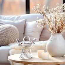 Bereavement Gift: Angel Red Cardinal Acrylic Memorial Gift, Sympathy Table Decor To Remember Me Grieving. A Thoughtful Sympathy Gift For The Loss Of A Loved One, This Remembrance Decor Serves As A Heartfelt Way To Express Condolences.