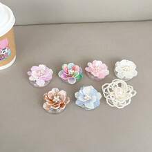 3D 花卉手机支架，可爱小巧的桌面支架，兼容智能手机，兼容 、Android 手机，生日、家人、朋友的礼物，推拉式手机支架，手机配件