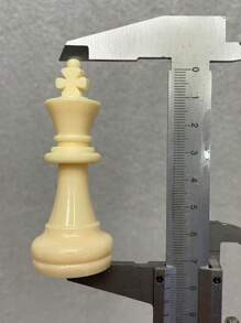 1 Set 32pcs Plastic International Chess Pieces King Heigth 65mm/75mm Chessmen Figurine Pieces Portable For Travel Classic Board Games Party Relaxing Entertainment