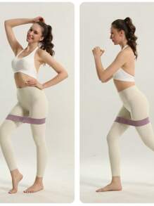 1 件阻力带，防滑弹性拉力绳，适用于腿部和臀部提拉、身体伸展、健身、瑜伽、普拉提 - 彩色 - 查看 2