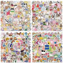 200pcs Cute Cartoon Animal & Object Stickers, Reusable Vinyl Decals For Phone Cases, Laptops, Water Bottles, Notebooks - Vibrant Colors, Matte Finish, Fun Designs (Whale, Panda, Cat, Dog, Food, Space, Fruit), Adorable Stickers, Water Bottle Stickers, Arts & Crafts - Multicolor - View 1