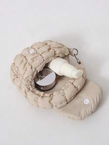 HAILIAN 1 件时尚迷你小包褶皱云包超迷你吊坠包多功能零钱包零钱包耳机包迷你小包多种颜色可选。女士钱包迷你钱包钱包钱包零钱包 - 彩色 - 查看 7