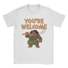 COOL SUMMER Moanass Maui Confident Pose You're Welcome Graphic Print T Shirt Men Women  Cotton  Tee Shirt Clothing - 白色 - 查看 1