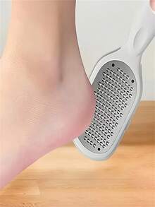 1pc Low Allergy Metal Foot File & Scraper - Ideal For Smoothing And Cleaning Dry Skin, Great For Removing Thick Skin, An Essential Foot Care Tool | Low Allergy Foot Care | Durable Foot Care Instrument