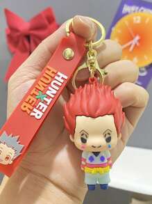 HUNTER Anime Keychain Killua Zoldyck Hisoka Kurapika Gon Freecss Cartoon Figurine Pendant, Bag/Car Accessories, Small Gift