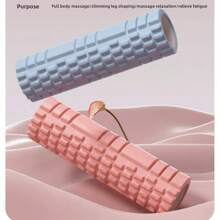 1 pezzo Rullo di schiuma mini da 26 cm, 30 classici, cavo in EVA, rullo per yoga, pilates, rilassamento muscolare e massaggio, ruota per fitness con punte, bastone per massaggio, EVA con rilievi piramidali testurizzati per massaggio in profondità, rullo in schiuma ad alta densità, portatile e durevole per il rilassamento muscolare, l'allenamento yoga, il fitness indoor - ideale per esercizi per schiena e gambe, design morbido e flessibile, migliora la flessibilità | Superficie testurizzata | Morbido e flessibile