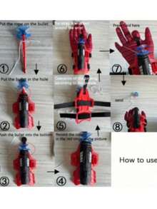 Spider Web Blaster Gloves - Red And Blue Hero Toy, Fun Interactive Party Game, Durable ABS Material, Ideal For Halloween And Christmas Gifts - Multicolor - View 8