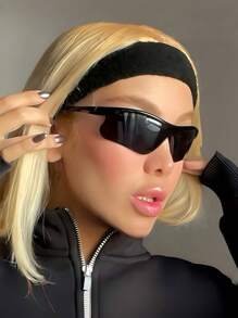 1 Pair Fashionable Silver Mirrored Glasses, Suitable For Outdoor Sports, Hiking, Skiing, Travel, Festivals, Photography, Parties, Outdoor Running, Mountain Biking, Outdoor Cycling