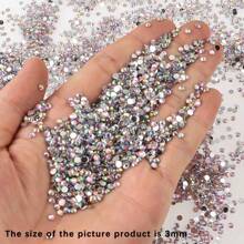 Décorations de diamants en résine strass à fond plat de 0,2 cm / 0,3 cm / 0,4 cm pour les tasses, les jouets, l'artisanat, les chaussures, les vêtements