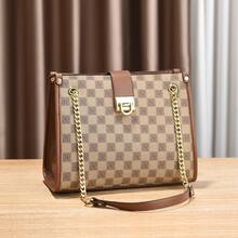 Women Tote Bags - AHR棋盤格-卡其 - 查看 8