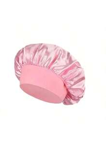1/2/3pcs Silk Bonnet For Sleeping, Satin Hair Bonnets, Soft Elastic Band Silk Sleep Cap, Silk Hair Wrap For Curly Hair (Black Gold)