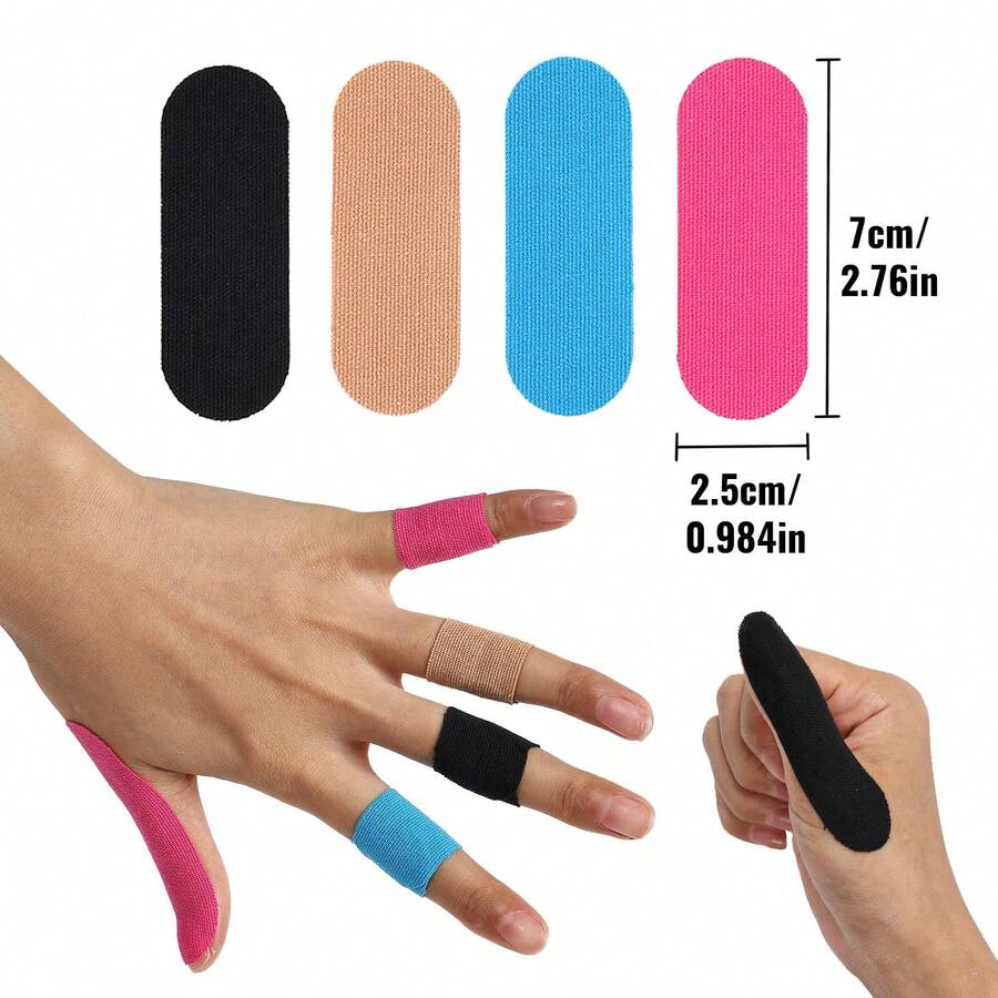 120pcs Finger Sports Tape, Pre-Cut Finger Sports Muscle Tape, For Finger Protection, Multi-Color Options