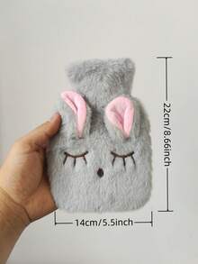 1 calentador de agua caliente de peluche extraíble, con forma de conejo de peluche, recargable. - Multicolor - Ver 2