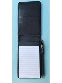 Mini Pocket Notebook, Memo Pad Holder, Includes 3 X 5 Inch Pocket Notebook, Ballpoint Pen, Small Leather Notebook (A7) - one-size - View 10