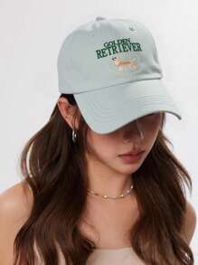 1 pezzo Cappellino da baseball con ricamo di Golden Retriever - Design unisex, perfetto per lo streetwear, lo sport e il tempo libero