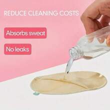 2 piezas Almohadillas de ejercicio ajustables - Tirantes transparentes para los hombros, transpirables y lavables, adecuadas para correr, yoga, fitness, oficina - Poliéster, accesorios de yoga, protección de axilas, empaque sencillo, almohadillas reutilizables