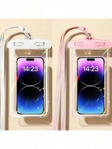 1个/4个手机防水袋，触摸屏，适合潜水、户外游泳 - 彩色 - 查看 11