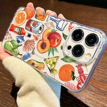 Funda Ultrafina a Prueba de Golpes y Resistente a las Manchas: Funda de Teléfono Transparente de TPU a Prueba de Golpes con Diseño de Bebida de Frutas, Ofrece Protección Completa y una Opción Elegante, Ideal para Regalar Funda de Teléfono Minimalista y Premium - 1 pieza - Ver 7