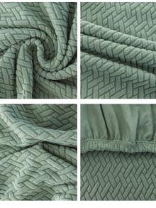 1件提花天鹅绒扶手椅套，防污、防尘、防刮，四季皆宜，多种颜色可选，是家居、卧室、客厅和餐厅的理想之选。 - 薄荷綠 - 查看 5