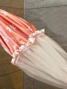 双层防水浴帽，弹性泳帽，男女老少皆宜，厨房防油发网 - 彩色 - 查看 2