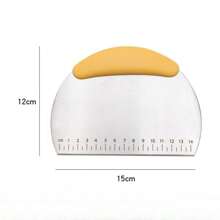 Kitchen Stainless Steel Flour Cutting Multifunctional Noodle Cutter With Scale Baking Scraper Scraper Manual Noodle Cutter Silicone