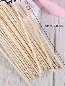 100 支天然竹藤条香薰棒 - 持久精油香薰，非常适合水疗、香氛和家居装饰，高品质无香木棒，用于房间香氛，香薰扩散器 - 彩色 - 查看 6