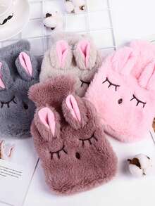 1 calentador de agua caliente de peluche extraíble, con forma de conejo de peluche, recargable. - Multicolor - Ver 6